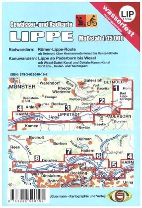 Gewässerkarte Lippe 1 : 75 000 Jubermann, Jubermann E.
