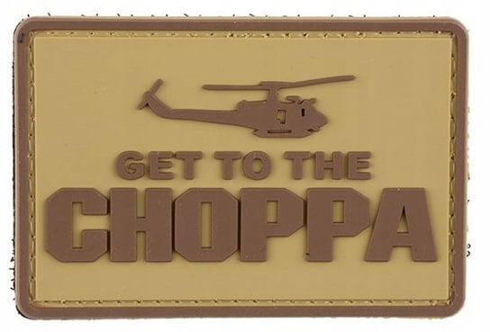 Gf Corp Naszywka 3D Get To The Choppa Tan GFC Tactical