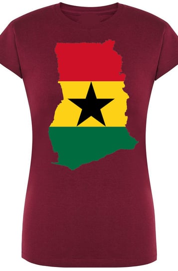 Ghana Damski Modny T-Shirt Nadruk Flaga Rozm.XL Inna marka