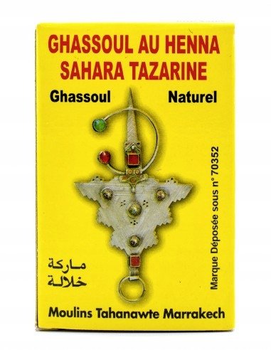 Ghassoul Sahara Tazarine - glinka z henną ! SKLEP SAHARA