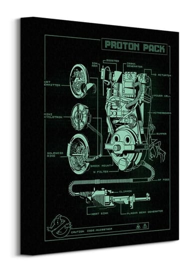 Ghostbusters Afterlife Proton Pack Technical - obraz na płótnie Pyramid