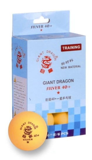 Giant Dragon, Piłeczki do ping ponga, Silver Star 8341, 6 szt. SMJ Sport