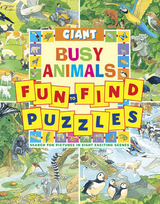 Giant Fun-to-find Puzzles Busy Animals Rutherford Peter
