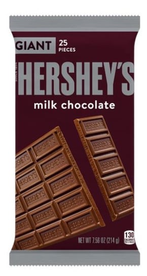 Giant- Hershey`s milk chocolate Gigantyczny Batonik Z Mlecznej Czekolady214g Giant