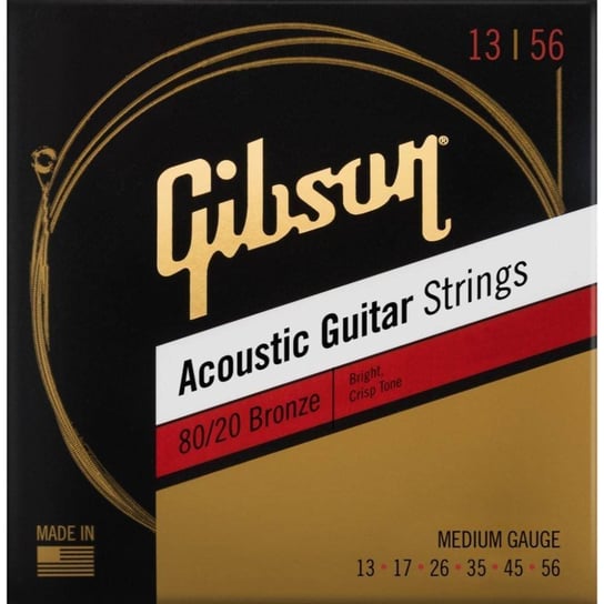 Gibson Sag-Brw13 80/20 Bronze Acoustic Guitar Strings Struny Do Gitary Akustycznej Gibsons