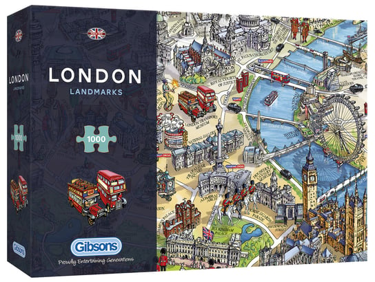Gibsons, puzzle, Zabytki Londynu, 1000 el. Gibsons