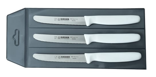 Giesser zestaw 3 noży 8365 biały 11cm Inna marka