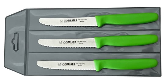 Giesser zestaw 3 noży 8365 jasno zielony 11cm Inny producent