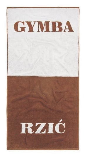 Gift World, Ręcznik, Gymba-Rzić, kremowo-brązowy, 140x70 cm Gift World