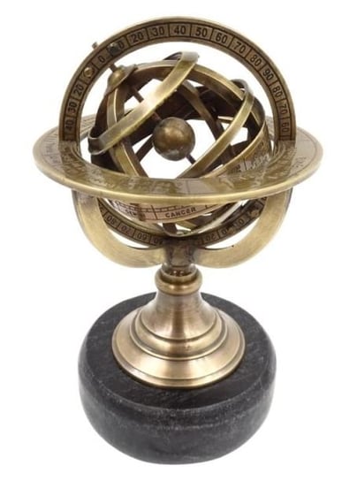 GiftDeco, Astrolabium mosiężne na podstawie z czarnego kamienia GIFTDECO