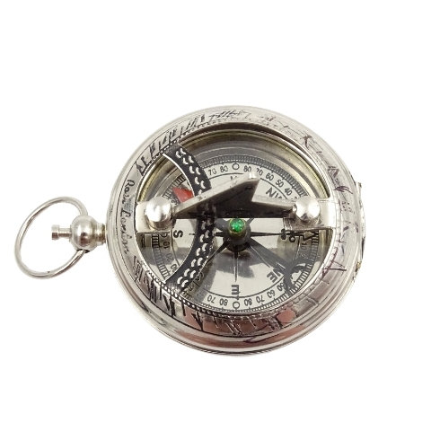GiftDeco, Kompas z zegarem słonecznym, mosiężny GIFTDECO