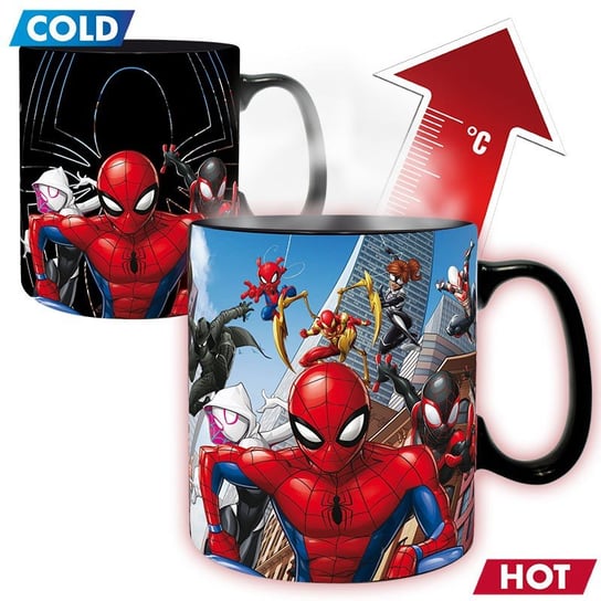 GiftWorld, Magiczny Kubek Marvel Spiderman w akcji, 460 ml ABYstyle