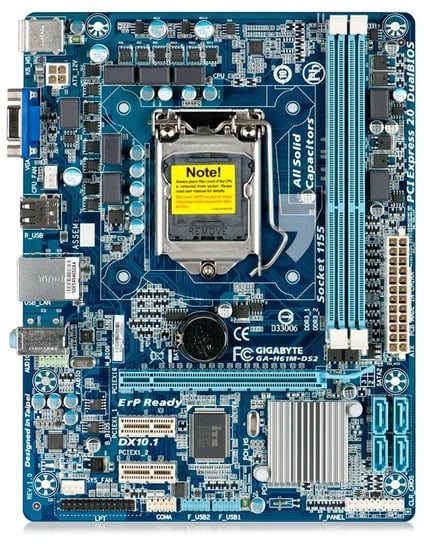GIGABYTE GA-H61M-DS2 Intel H61 LGA 1155 płyta główna Gigabyte