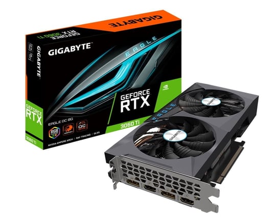 Gigabyte Karta Graficzna Geforce Rtx 3060 Ti Eagle Oc 2.0 8Gb 256Bit Lhr 2Dp/2Hdmi Gigabyte