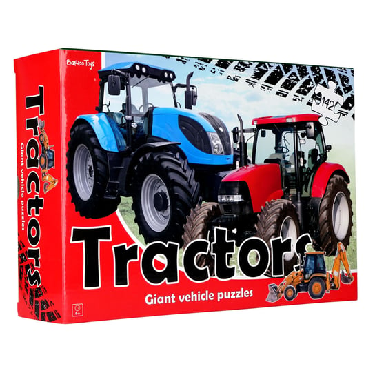 Gigantyczne Puzzle Podłogowe, Traktory, 3 w 1, 142 elementy. Barbo Toys