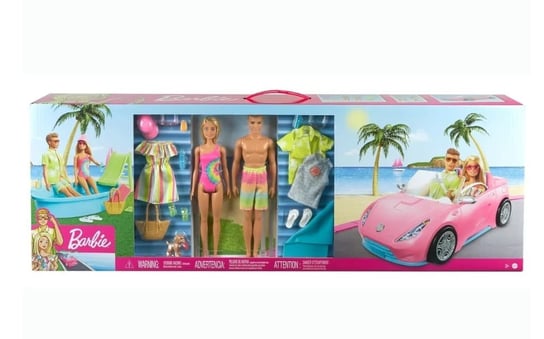 Gigantyczny Zestaw Barbie Z Basenem I Kabrioletem Barbie