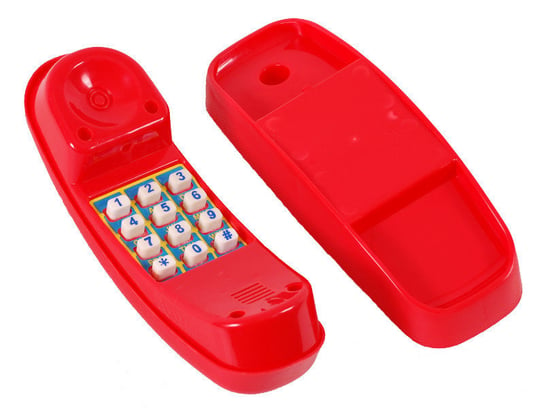 Gigi Toys, telefon na plac zabaw dźwiękowy, czerwony GIGI TOYS