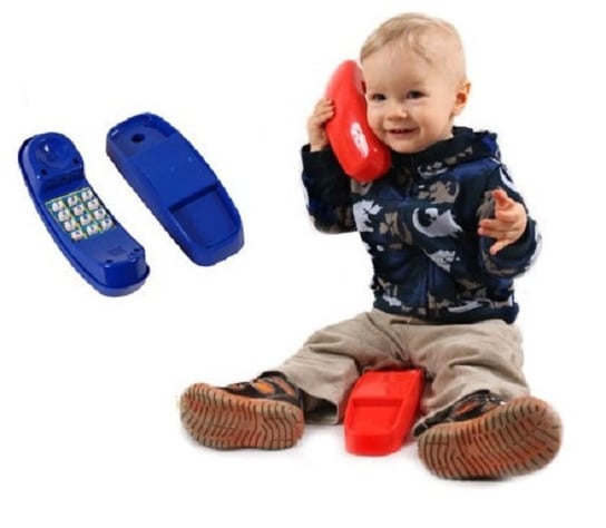Gigi Toys, telefon na plac zabaw dźwiękowy, niebieski GIGI TOYS