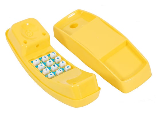 Gigi Toys, telefon na plac zabaw dźwiękowy, żółty GIGI TOYS