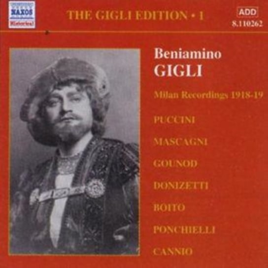 GIGLI B MILAN RECORDIN 1918-19 Gigli Beniamino