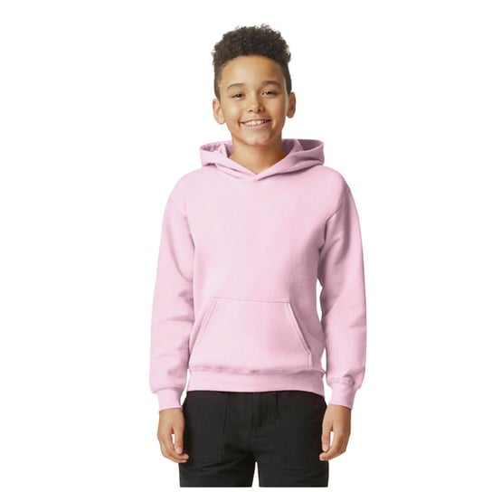 Gildan Bluza Dziecięca/dziecięca Softstyle Plain Fleece Midweight Hoodie (S (52-55 Cm) / Jasnoróżowy) GILDAN