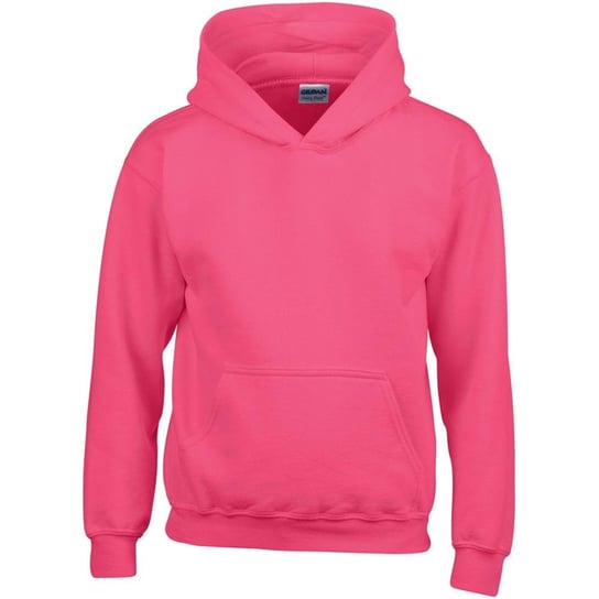 Gildan - Dziecięca Bluza Unisex Heavy Blend Kaptur (M / Ciemnoróżowy) GILDAN