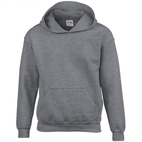 Gildan - Dziecięca Bluza Unisex Heavy Blend Kaptur (M / Grafitowy) GILDAN