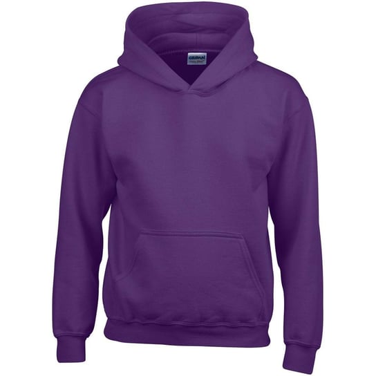 Gildan - Dziecięca Bluza Unisex Heavy Blend Kaptur (M / Purpurowy) GILDAN