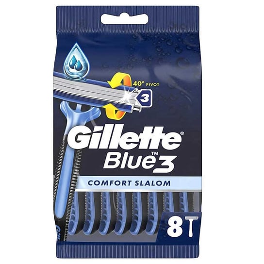 Gillette, Blue 3 Comfort Slalom, Maszynki Do Golenia, 8szt. Gillette