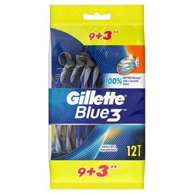 Gillette, Blue 3, maszynki do golenia, 12 szt. Gillette