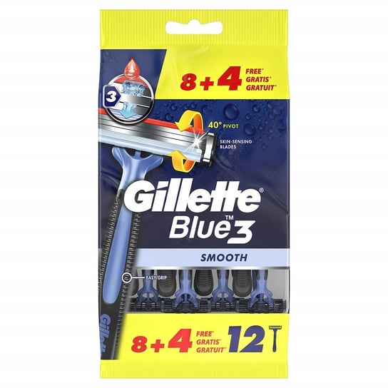 Gillette BLUE 3 Smooth Maszynki do golenia 12szt. worek Gillette