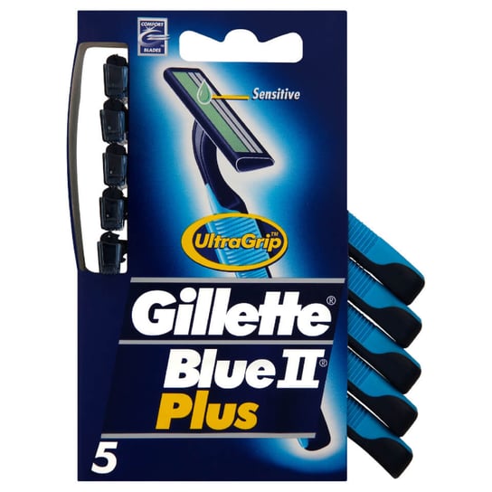 Gillette, Blue II Plus jednorazowe maszynki do golenia dla mężczyzn 5szt Gillette