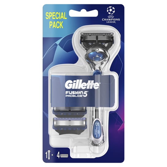 Gillette, Flexball Fusion Proglide, Maszynka do golenia + 4 wkłady Gillette