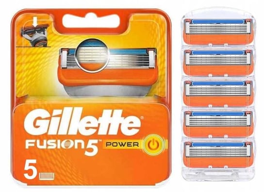 Gillette, Fusion 5 Power, Wkłady Ostrza, 5 Szt. | Sklep EMPIK.COM