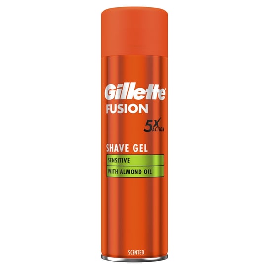 Gillette Fusion 5 Ultra Sensitive, Żel do golenia z aloesem, 200 ml Gillette