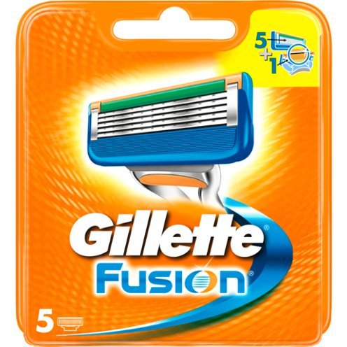 Gillette, Fusion, ostrza wymienne do maszynki do golenia, 5 szt. Gillette