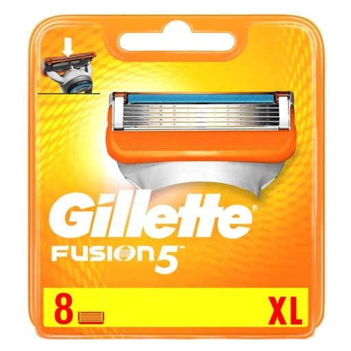Gillette, Fusion, Ostrze wymienne do maszynki do golenia, 8 szt. Gillette