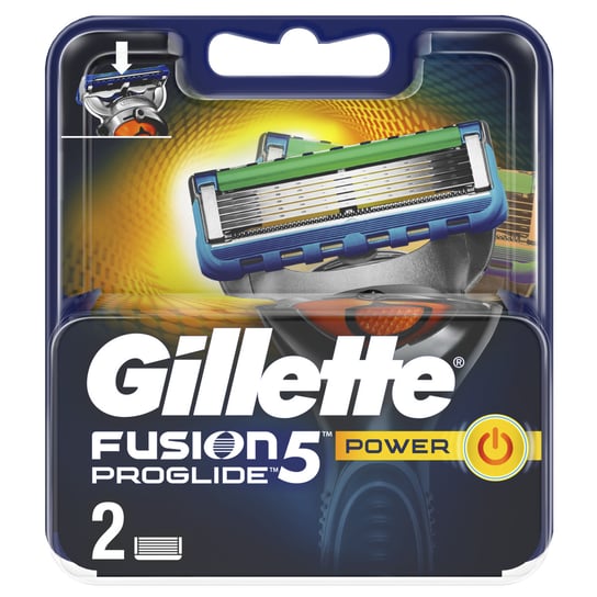 Gillette, Fusion Pro Glide Power, wkłady do maszynki do golenia, 2 szt. Gillette