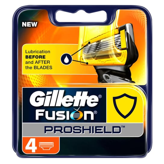 Gillette, Fusion Proshield, wymienne ostrza do maszynki do golenia, 4 szt. Gillette