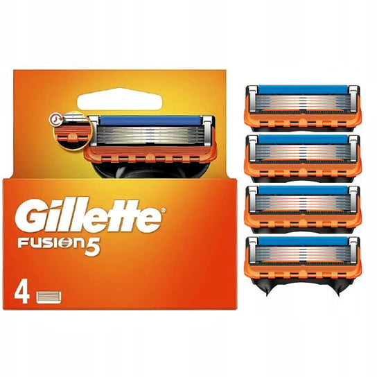 Gillette Fusion5 Fusion Wymienne Ostrza Do Maszynki Do Golenia 4 Szt ...