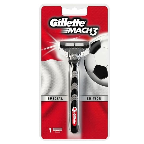 Gillette, Mach 3 Red&White, maszynka do golenia + 1 wkład Gillette