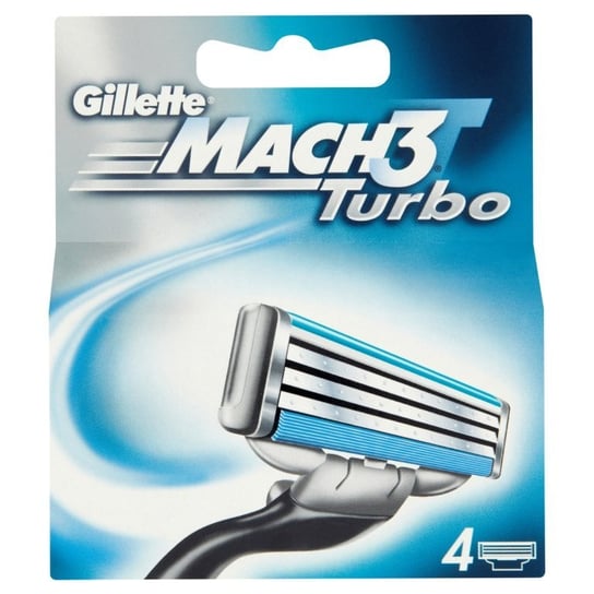 Gillette, Mach 3 Turbo, 4 wymienne wkłady Gillette