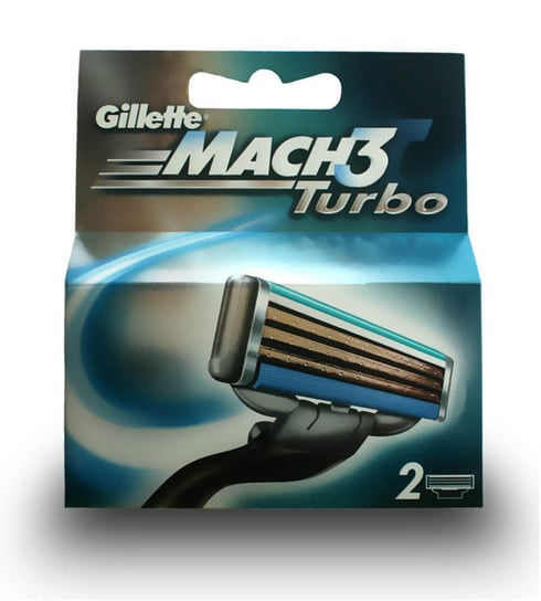 Gillette, Mach 3 Turbo, wkłady do maszynki, 2 szt. Gillette