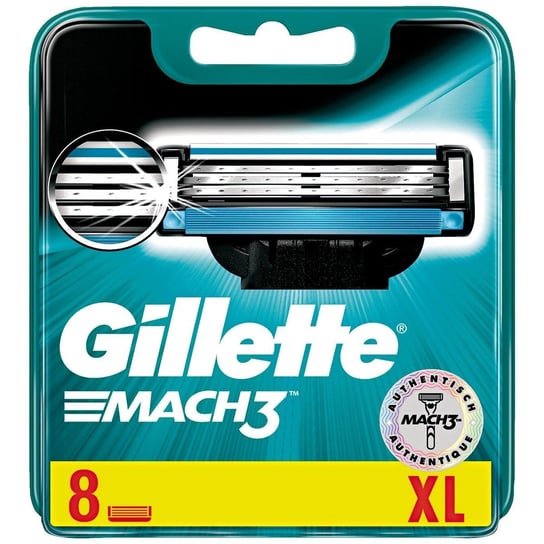 Gillette, Mach 3, wkłady do maszynki, 8 szt. Gillette