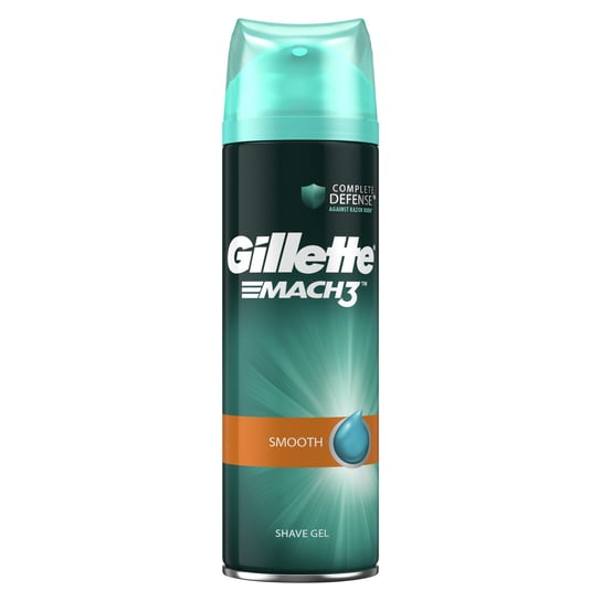 Gillette, Mach 3, żel do golenia Close&Smooth, 200 ml Gillette