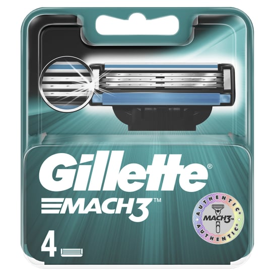 Gillette, Mach3, 4 wymienne wkłady Gillette