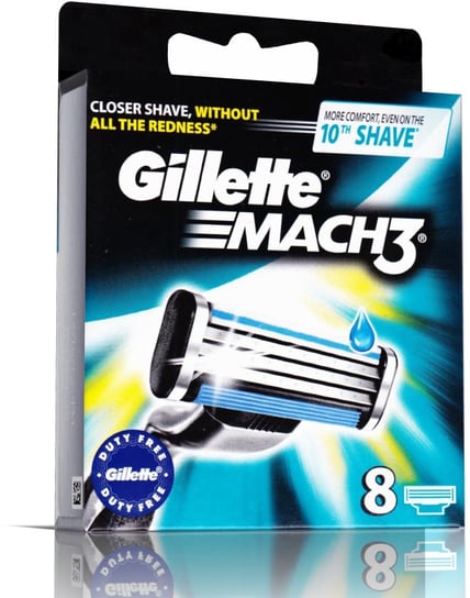 Gillette, Mach3 Gillette, Wkłady Nożyki Ostrza, 8 Sztuk Gillette