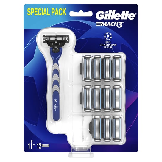 Gillette Mach3 Maszynka do golenia dla mężczyzn + 11 Ostrzy Wymiennych Gillette