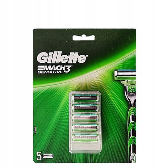 Gillette Mach3 Sensitive 5 szt ostrza 100% ORYGINALNE Gillette