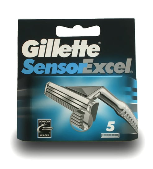 Gillette, Sensor Excel, wkłady do maszynki, 5 szt. Gillette